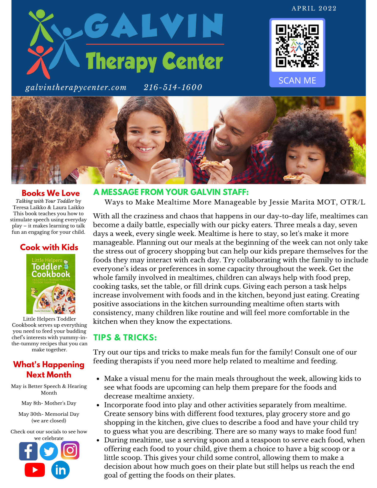 April 2022 Newsletter – Galvin Therapy Center